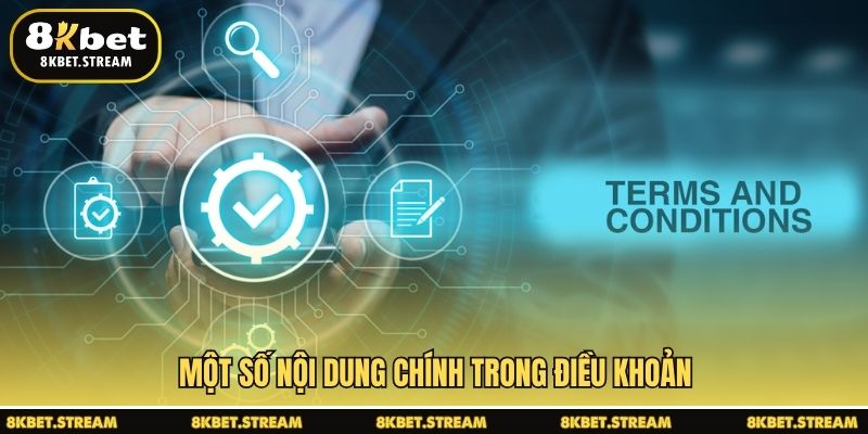 Một số nội dung chính trong điều khoản